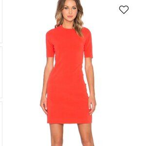 Marc by Marc Jacobs bright tangelo orange bodycon short sleeve dress. Size Small